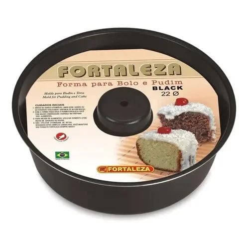 Molde Para Pudín Fortaleza Antiadherente Nº 22 Negro