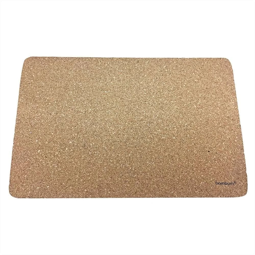 Tabla De Corcho Bambum Madera Rectangular 30 X 20 Cm