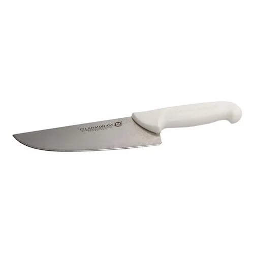 Cuchillo Carnicero Filarmonica 24 Cm Acero Inoxidable Blanco