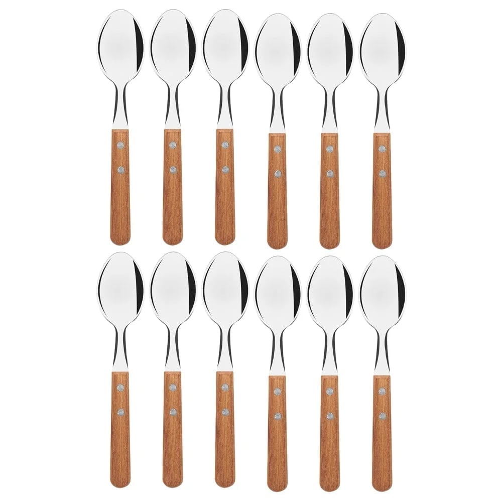 Cucharas de mesa Tramontina Dynamic de acero inoxidable pack de 12 unidades