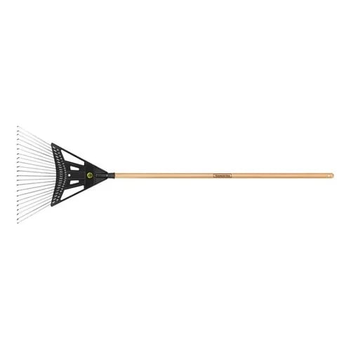 Rastrillo mixto para césped con mango de madera Tramontina 22 dientes 120 cm