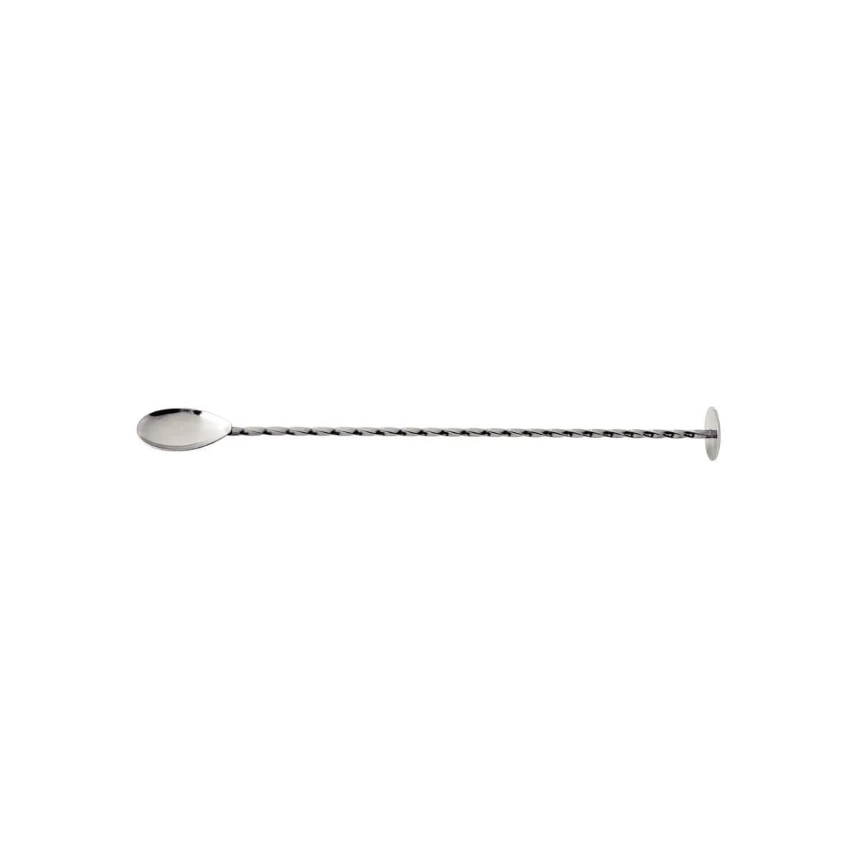 Cuchara de coctelería espiral de acero inoxidable con disco Tramontina 27 cm