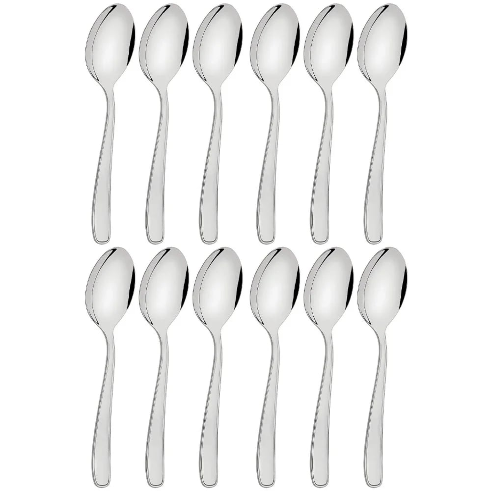 Cucharas de mesa Tramontina Maresias de acero inoxidable pack de 12 unidades