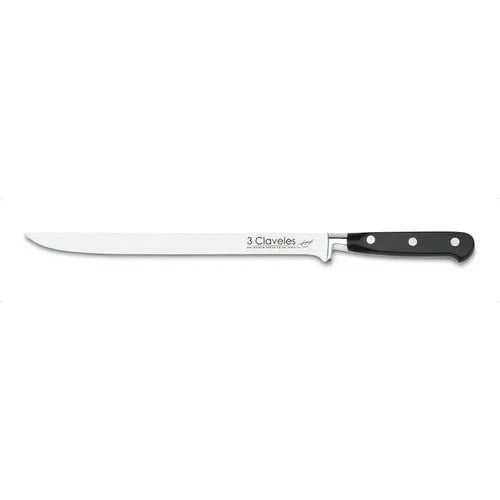 Cuchillo Jamonero 3 Claveles 1566 Acero Inoxidable 25 Cm