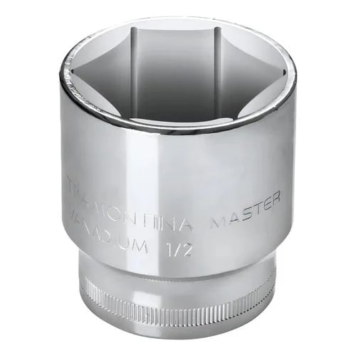 Tubo hexagonal de acero cromo vanadio Tramontina Master 12 mm encastre 1/2 pulgada