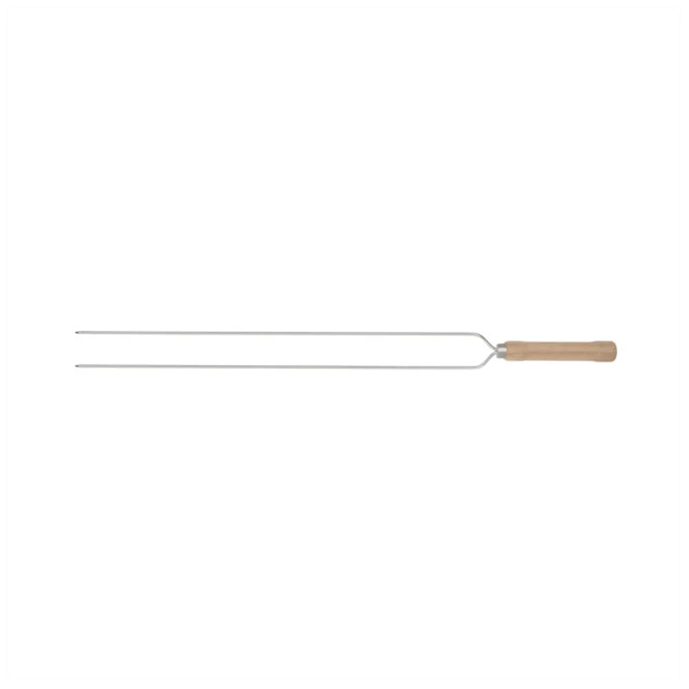Espeton Pincho Parrilla Doble Chorizo Acero Inox Mor 65 Cm