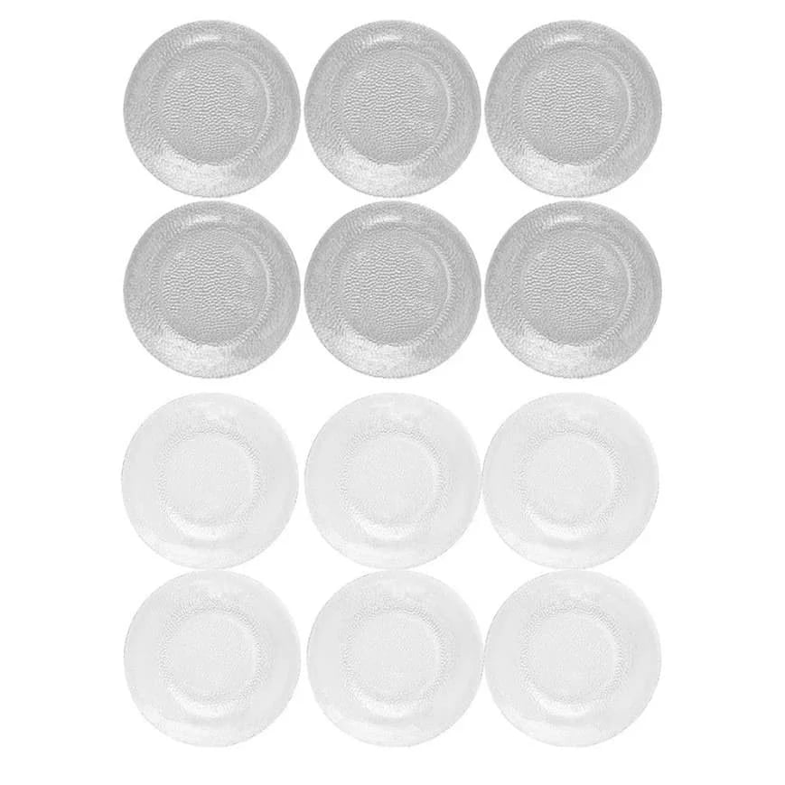 Juego De Platos Duralex Vajilla 12 Piezas Hondo Llano Acqua