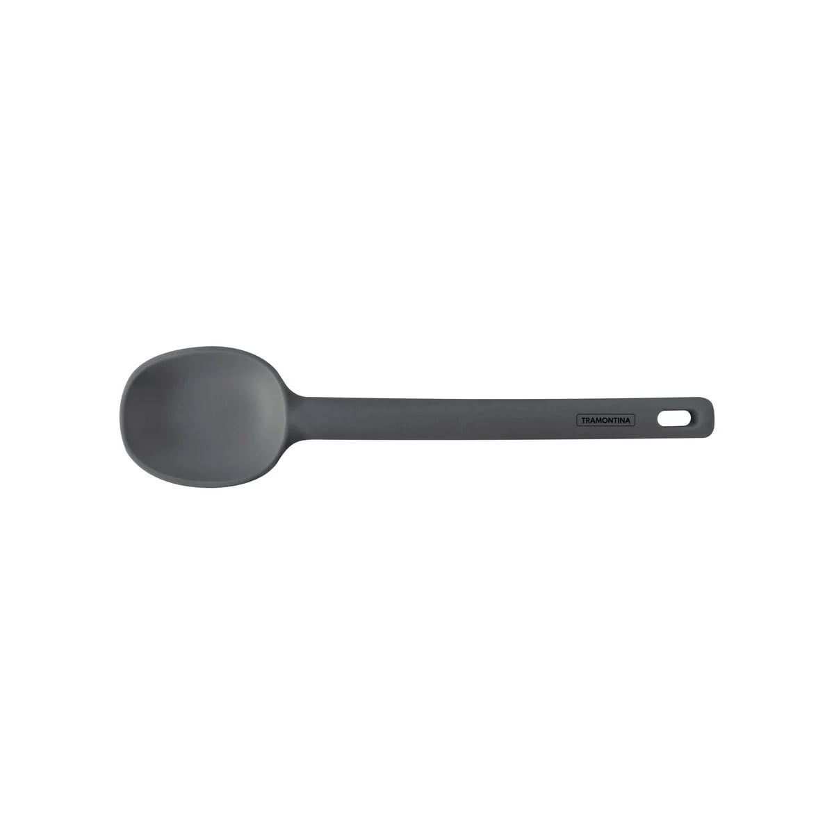 Cuchara para servir de silicona Tramontina Moldê 28.1 cm gris