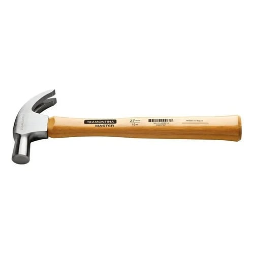 Martillo de uña con mango de madera Tramontina Master 27 mm