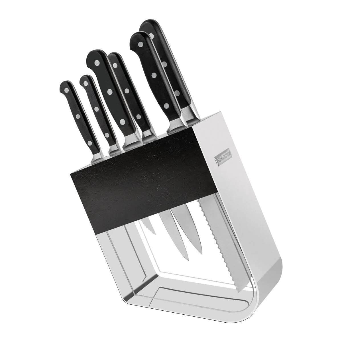 Juego de cuchillos con soporte Tramontina Century de acero inoxidable 7 piezas