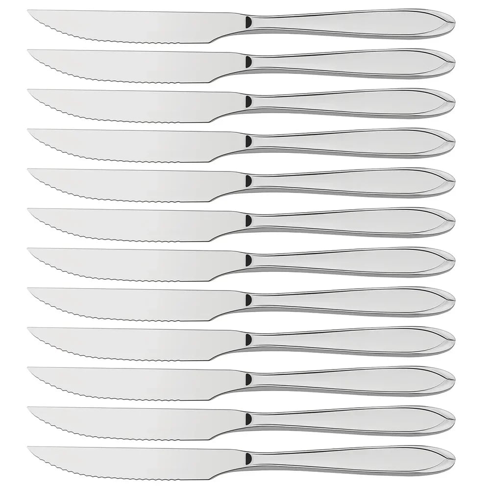 Cuchillos para asado Tramontina Laguna de acero inoxidable pack de 12