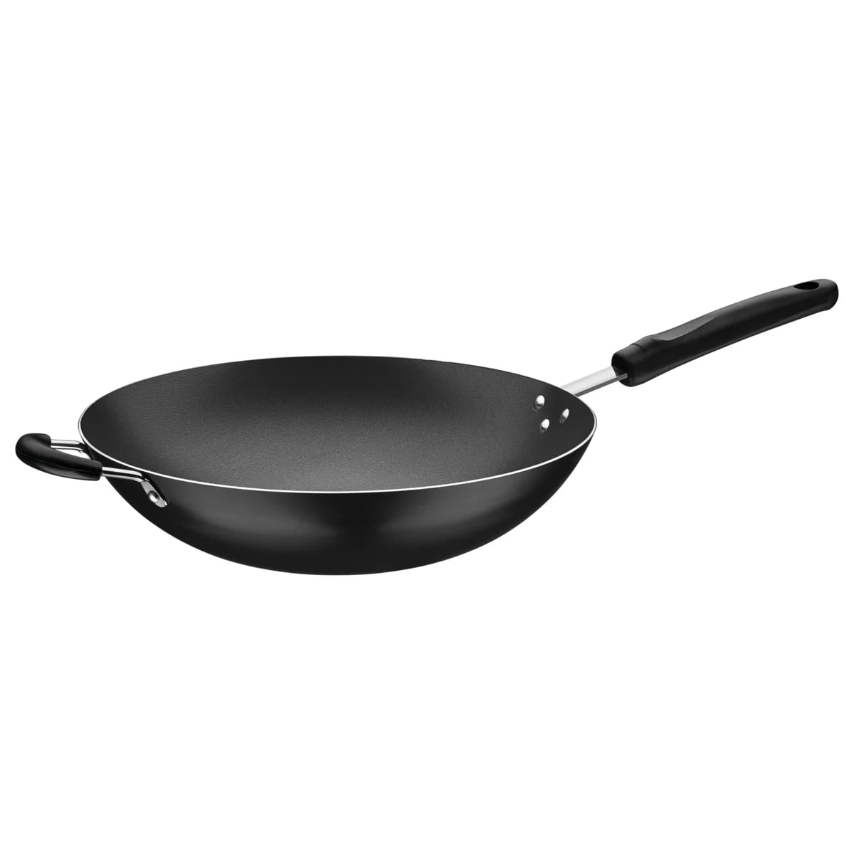 Wok Tramontina Loreto antiadherente 36 cm 6 L color grafito