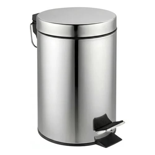 Papelera Acero Inoxidable 20 L Con Pedal Y Tapa