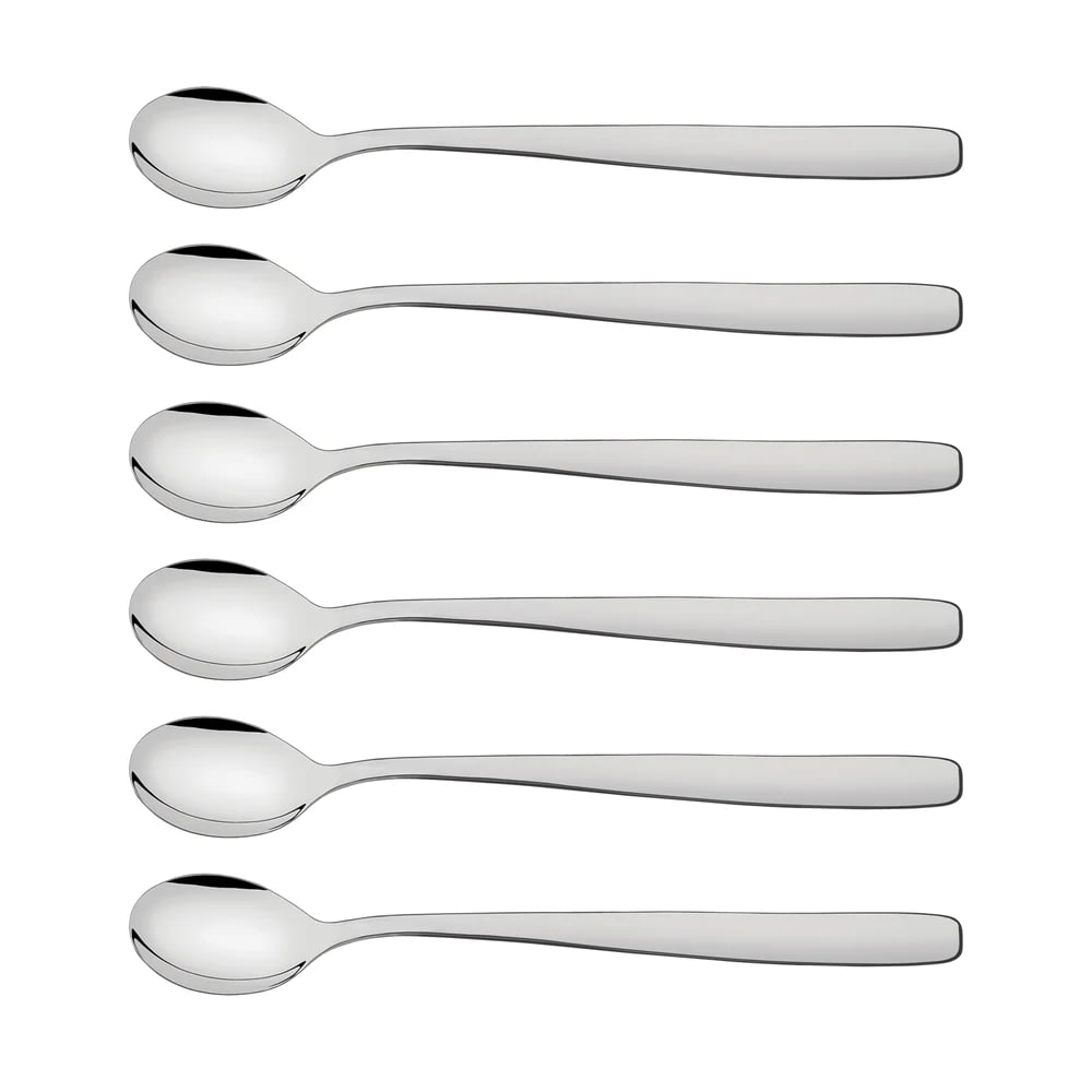 Cucharas para latte y capuchino Tramontina Amazonas de acero inoxidable pack de 6