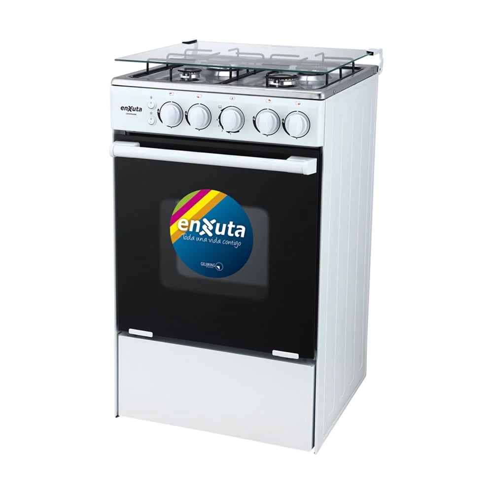 Cocina Enxuta Cenx9504w A Gas/electrica 4 Hornallas Blanca
