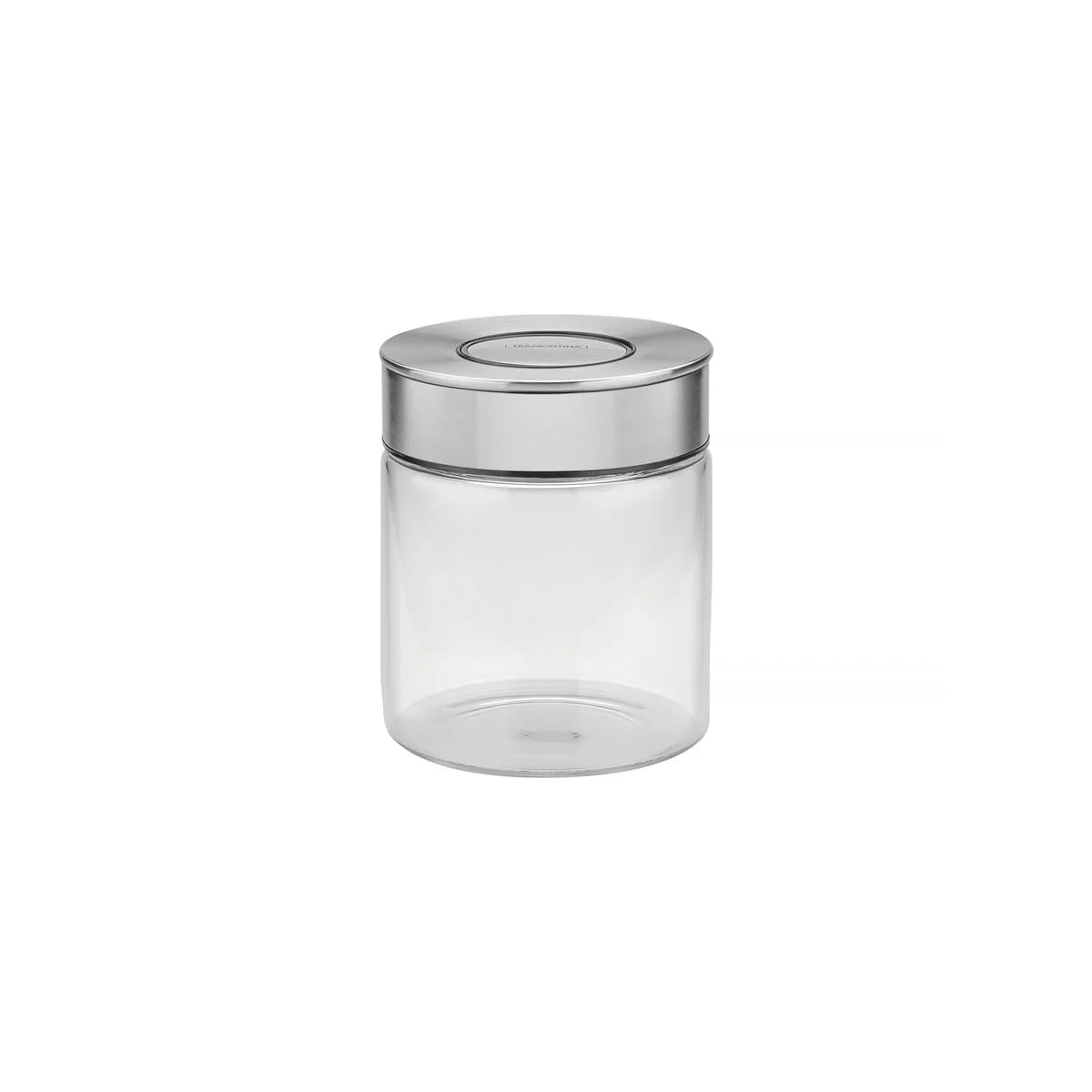 Frasco para alimentos Tramontina Purezza de vidrio 0.7 L con tapa de acero inoxidable