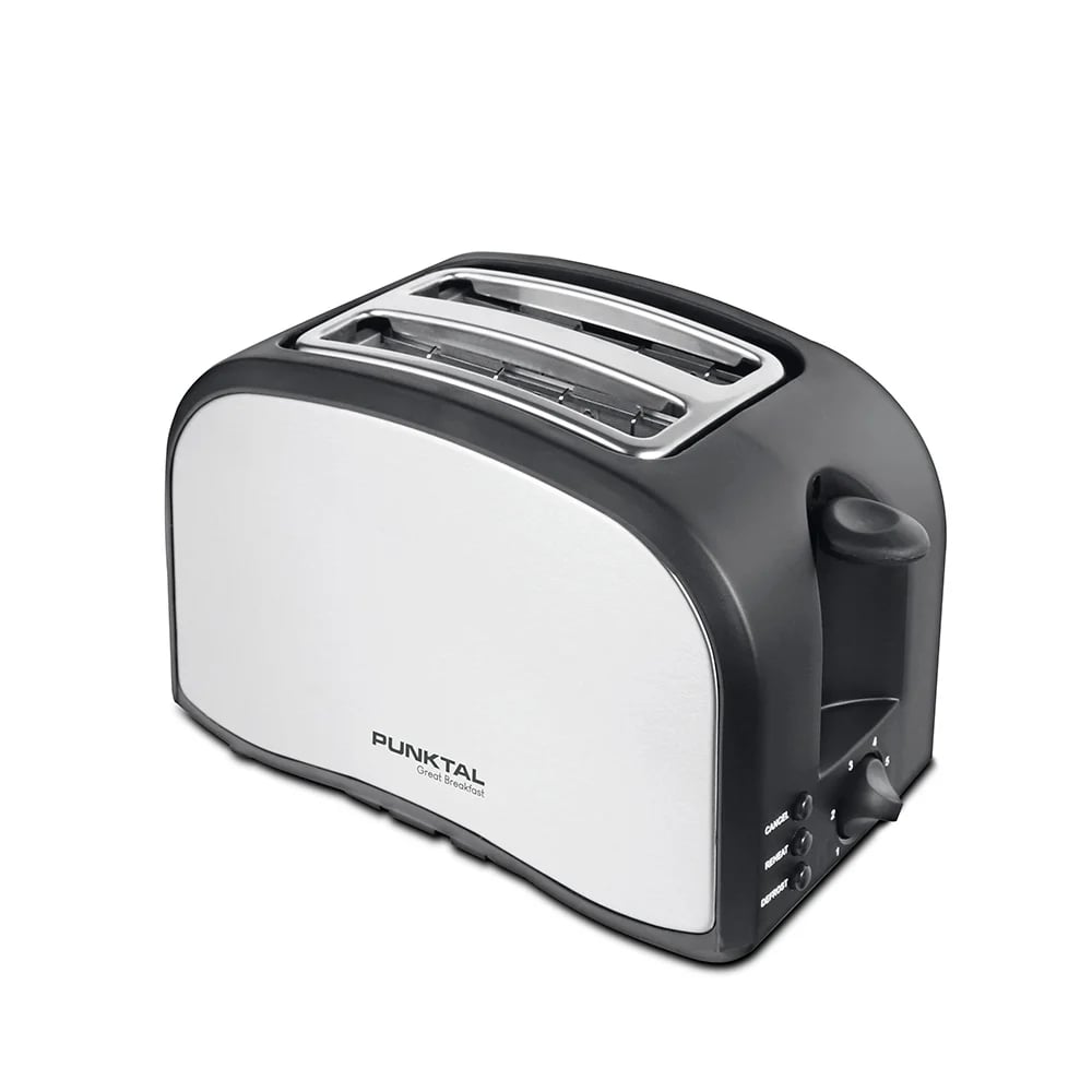 Tostadora Punktal Pk-858 Ai Acero Inoxidable 800w
