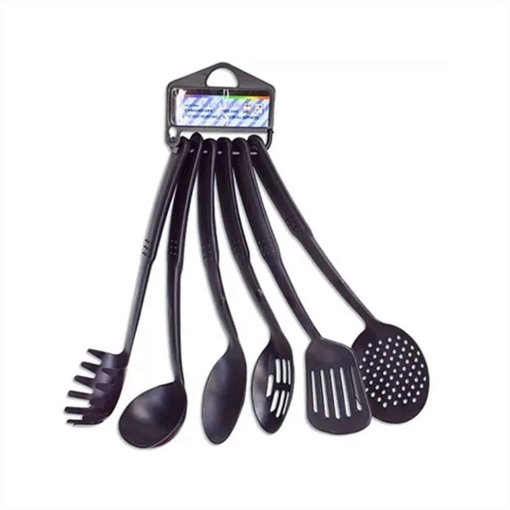 Juego Menage Utensilios 6 Piezas Negro