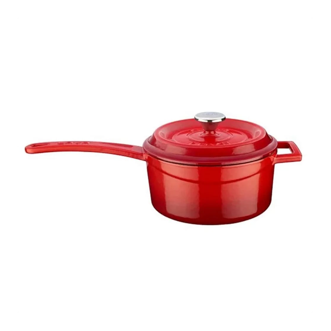 Cacerola Olla Lava Hierro Fundido Esmaltado Con Mango 16 Cm