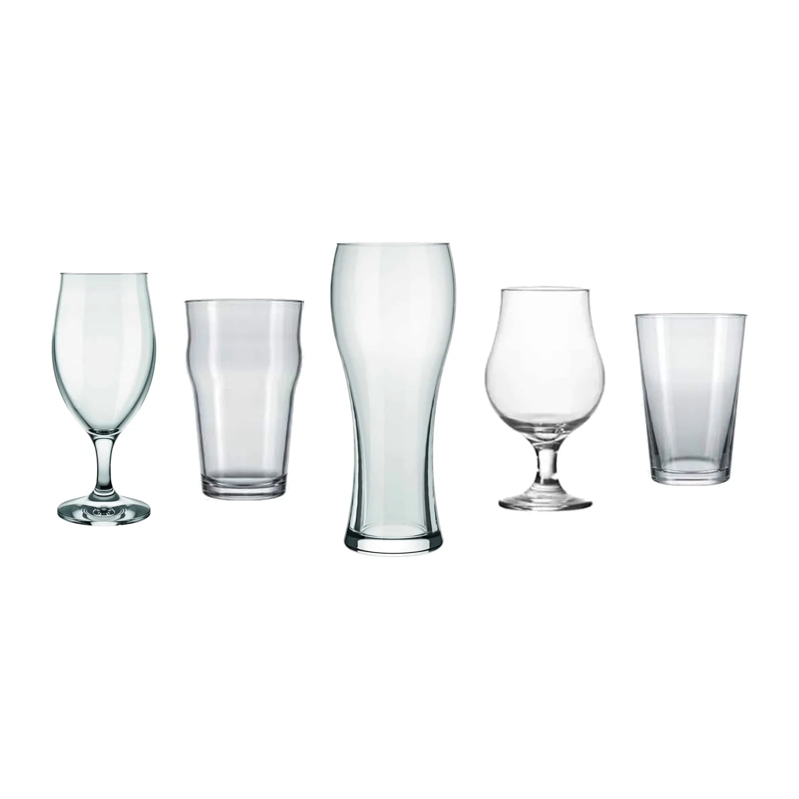 Juego de cerveza Nadir de vidrio — 5 piezas
