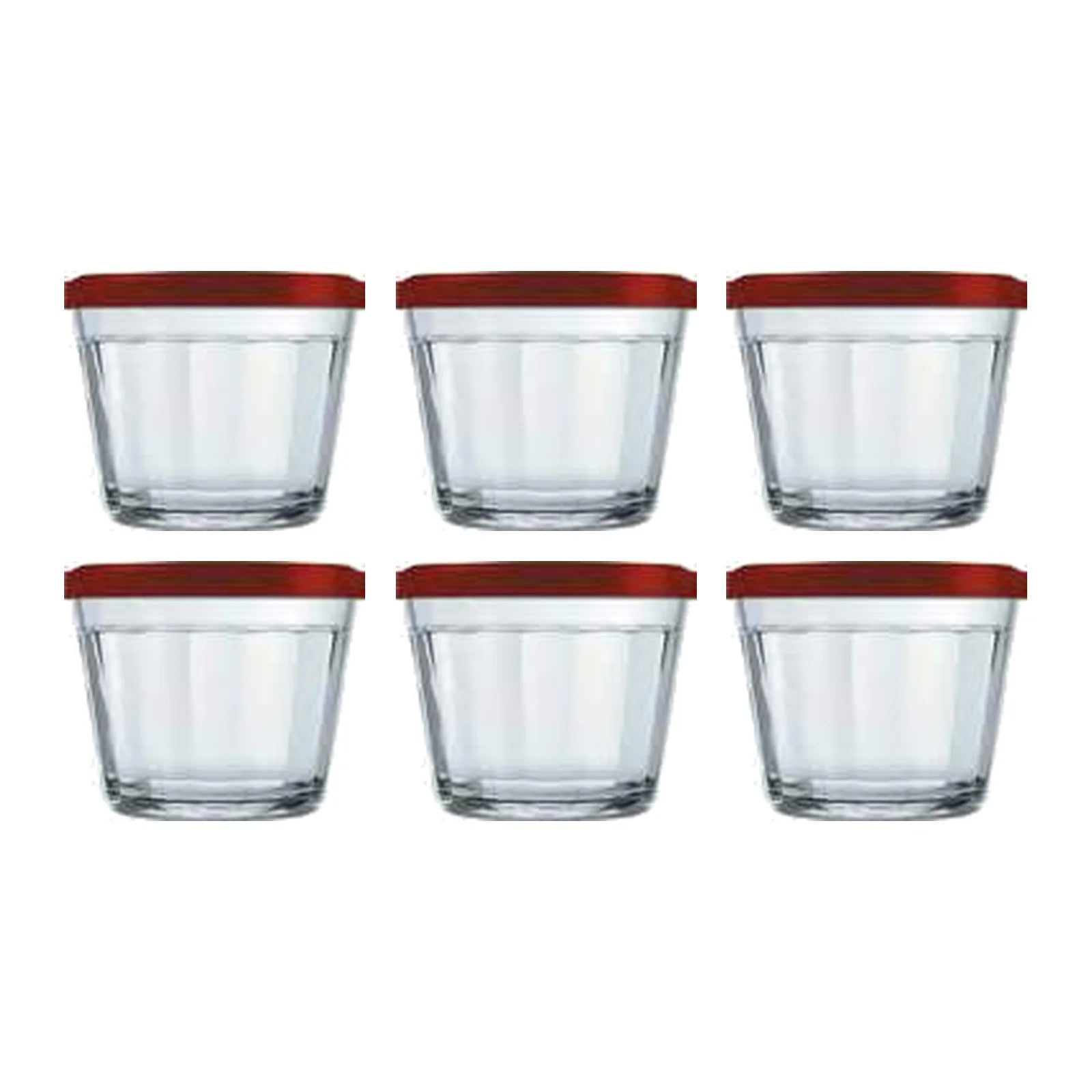 Bowl Nadir Americano de vidrio con tapa 150 ml — Pack x 6