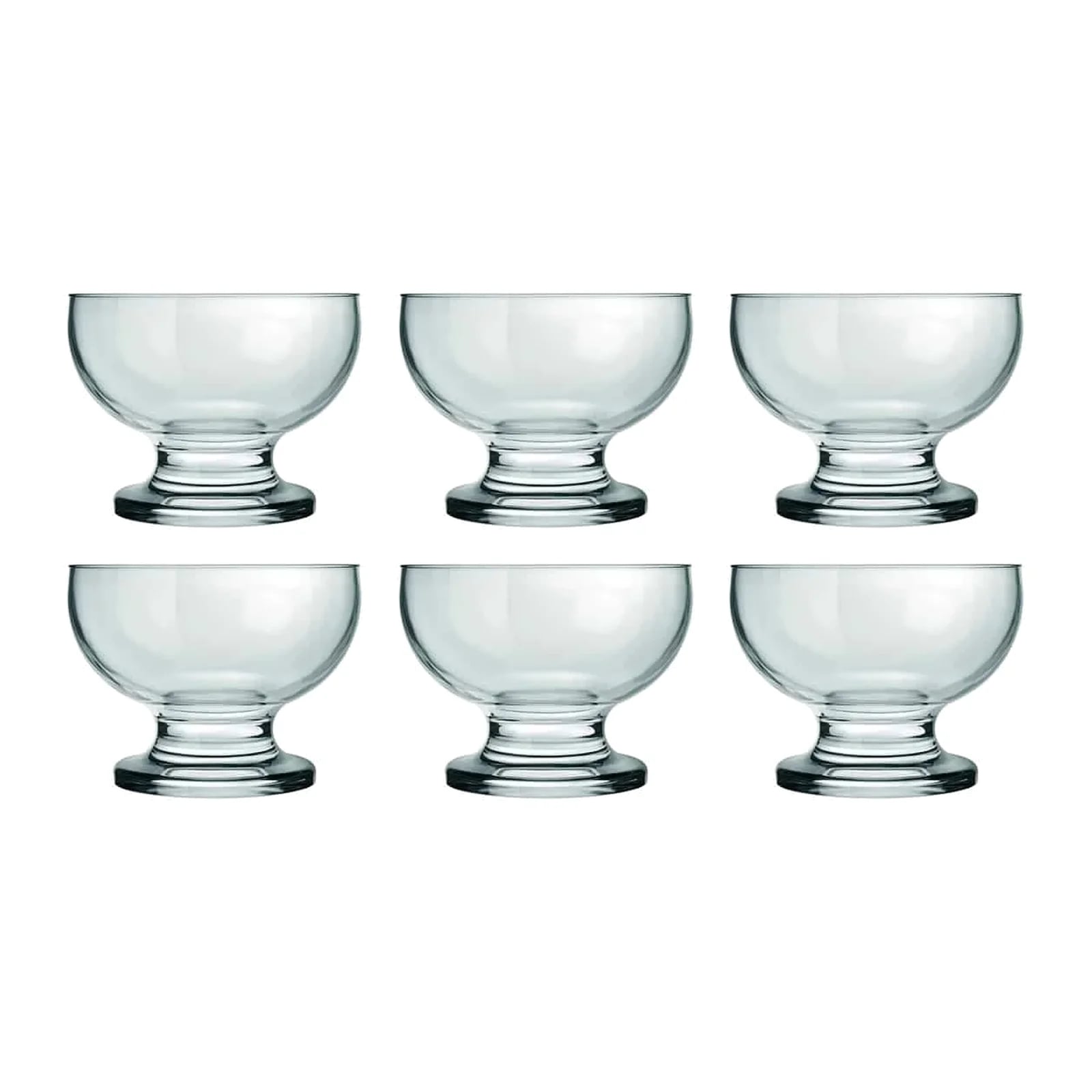 Copa de postre Nadir Paulista de vidrio 220 ml — Pack x 6