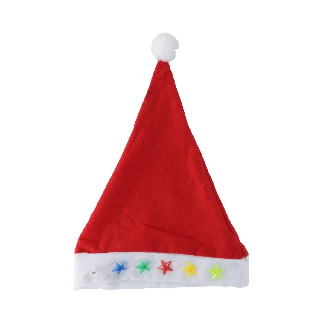 Gorro de Navidad con luz 37 cm