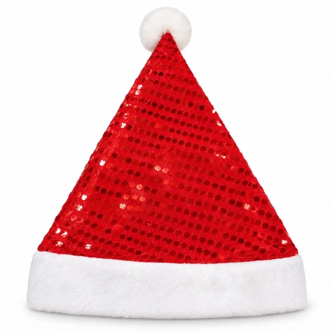 Gorro de Navidad con brillo 37 cm