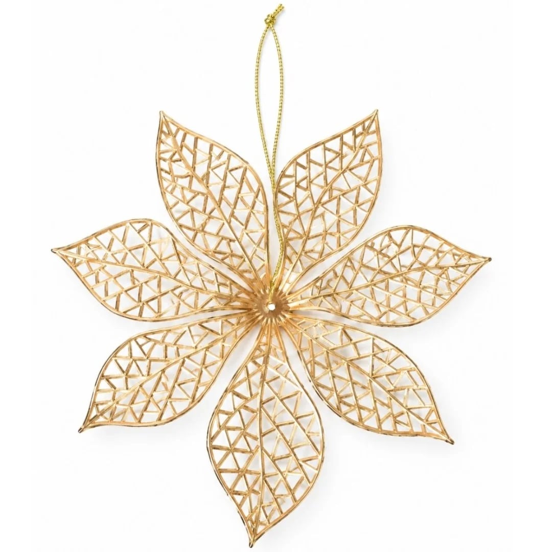 Adorno de Navidad flor colgante 20 cm