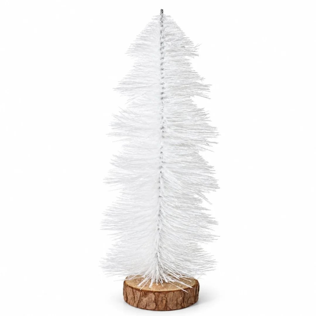 Mini arbol de Navidad blanco 30 cm