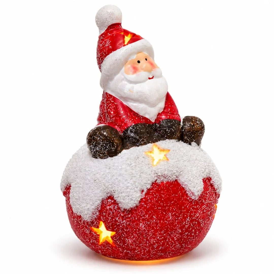 Adorno Navideño con luz 15 × 8 cm