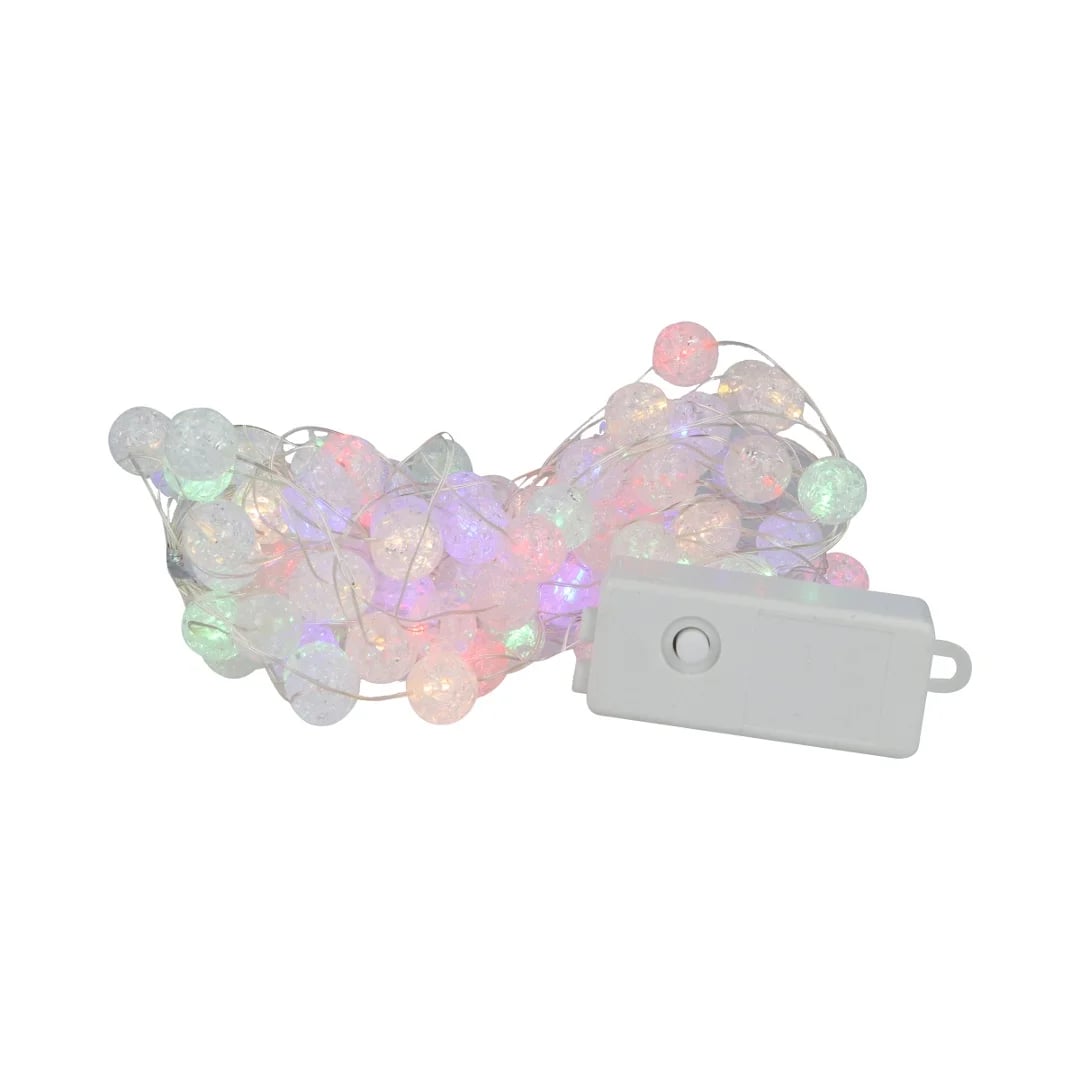 Guía con esferas de luz LED multicolor 10 mts