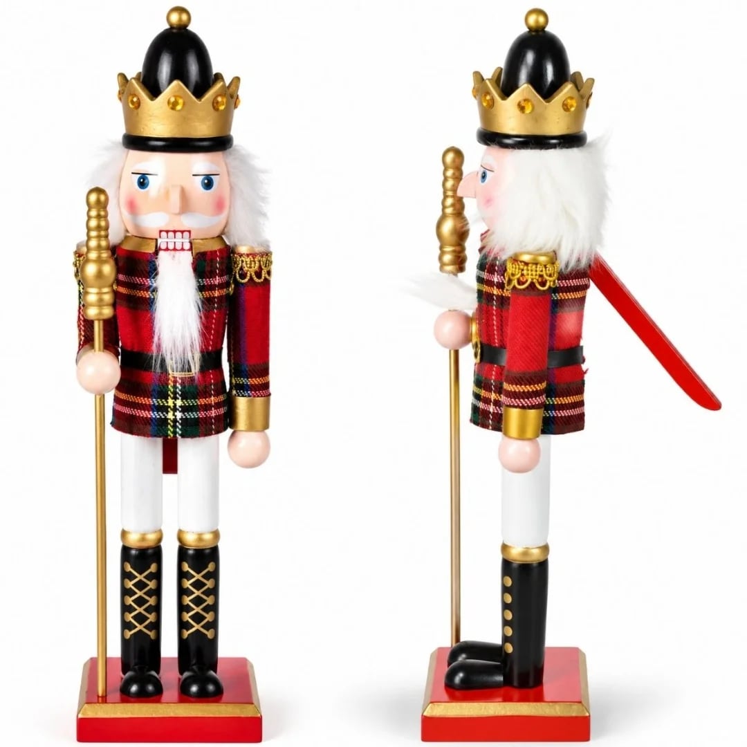 Cascanueces Navideño de madera 30 cm
