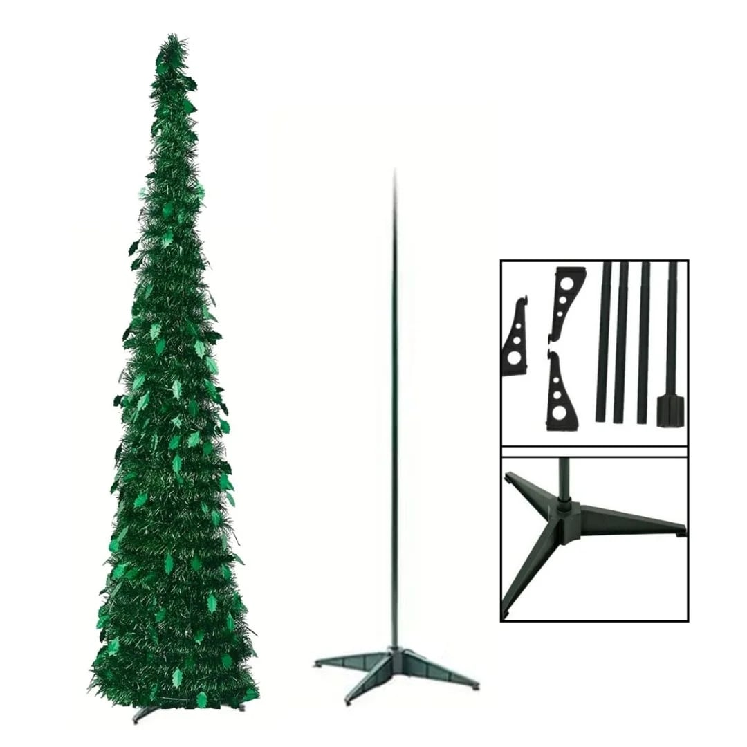 Árbol de Navidad espiral plegable 150 cm