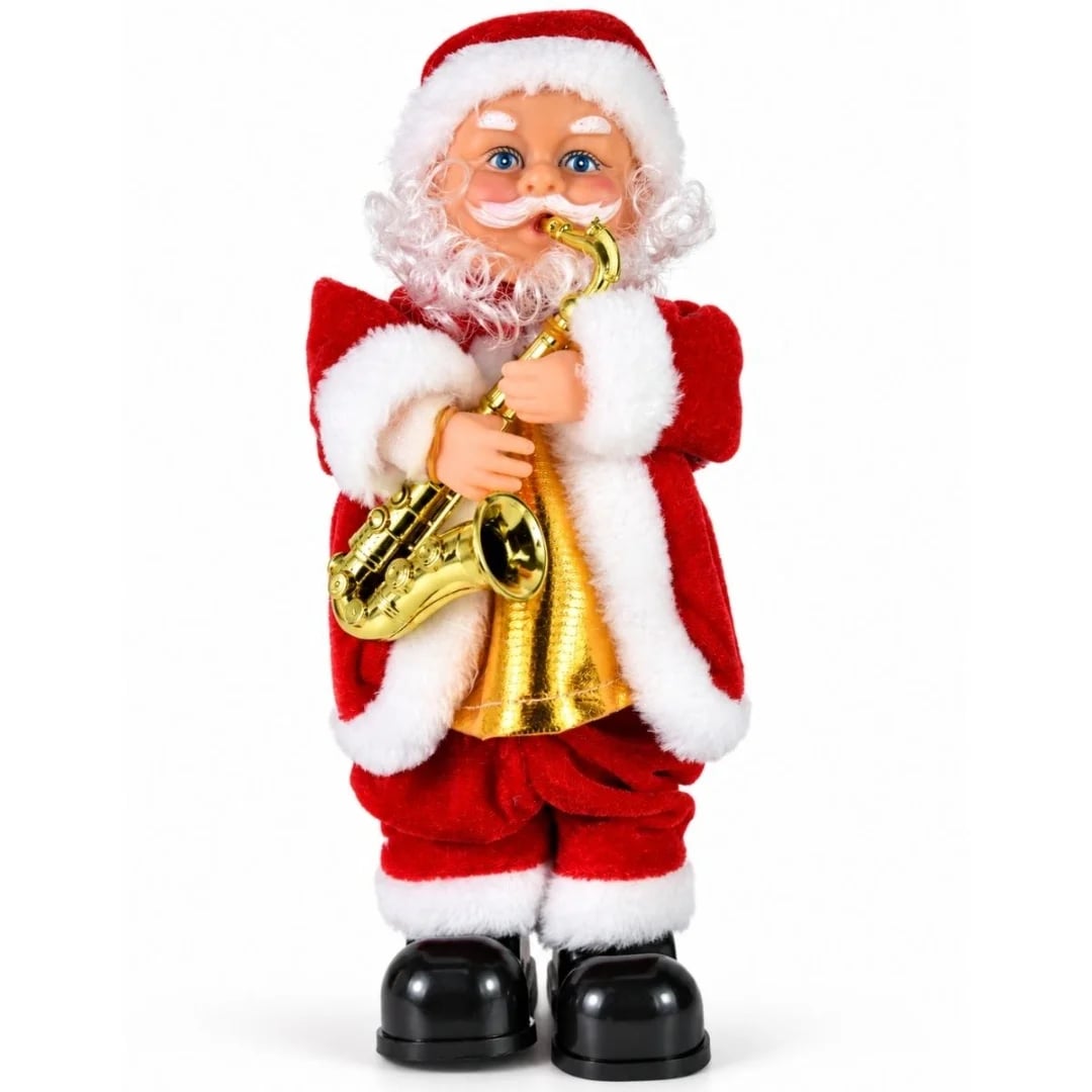 Papá Noel con sonido y movimiento 28 cm