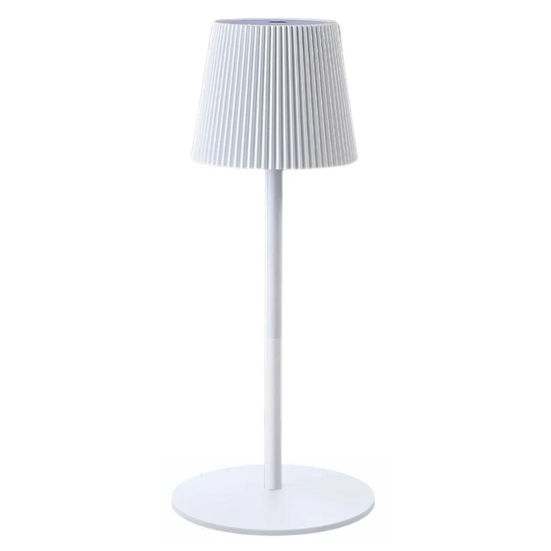 Lámpara táctil recargable blanca 38 cm