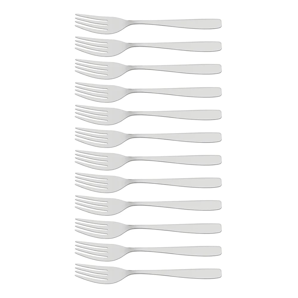 Tenedores de postre Tramontina Cosmos de acero inoxidable 18 cm pack de 12 unidades