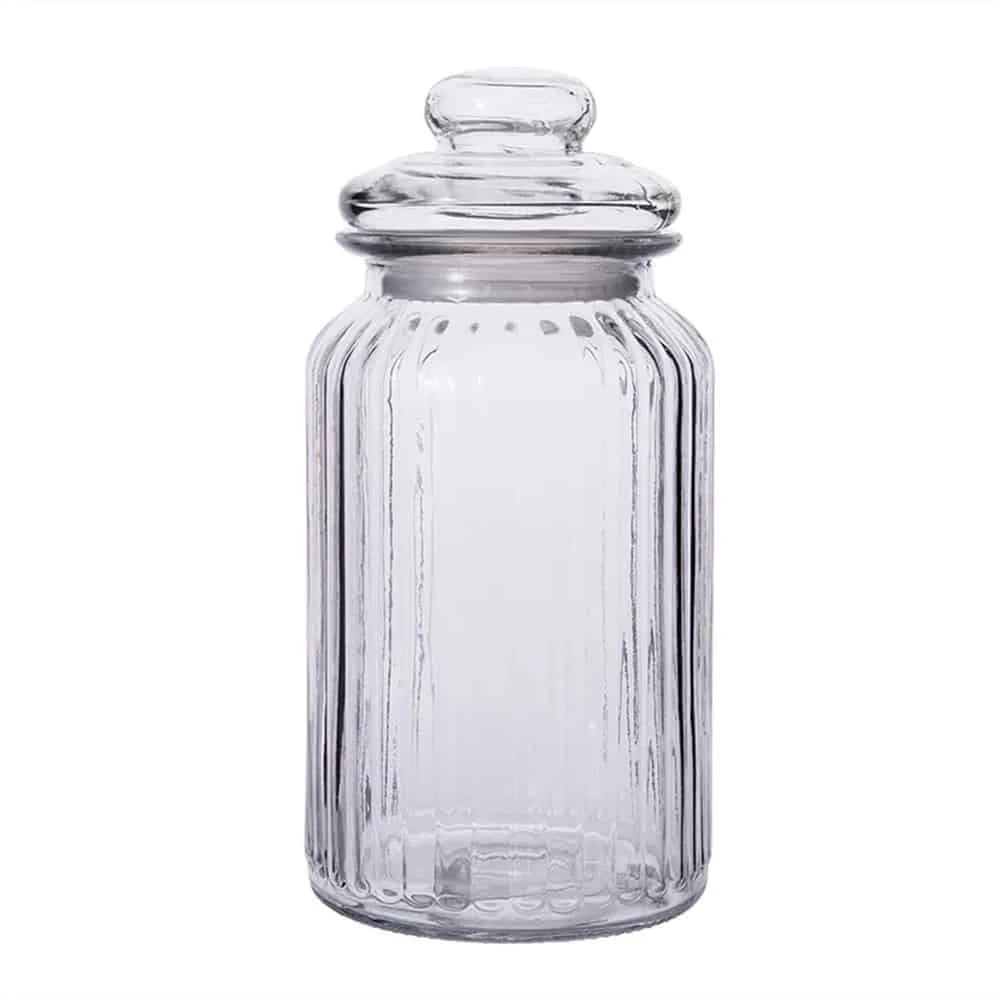Frasco De Vidrio Tarro Caramelera Hermetico Conserva 1300 Ml