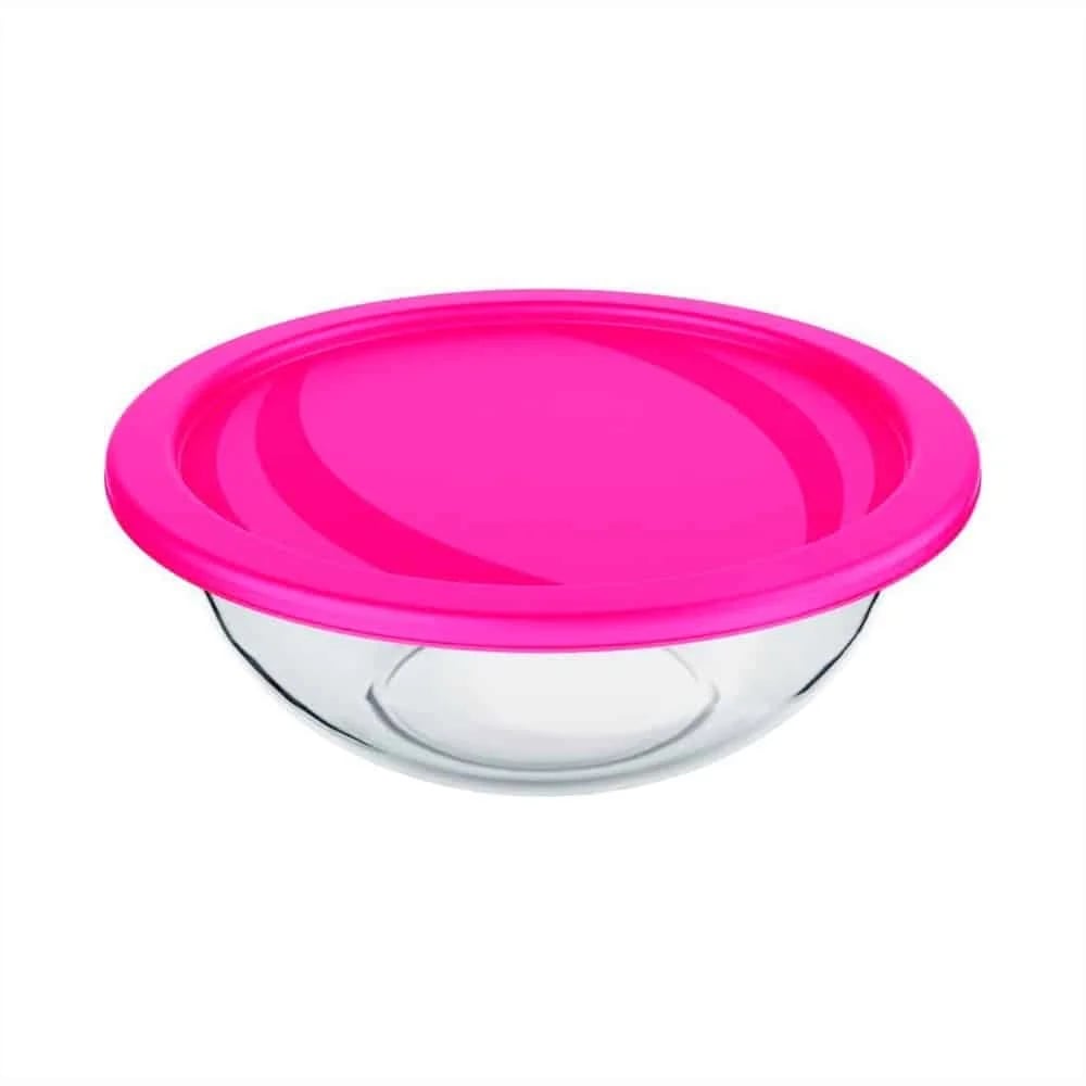 Bowl Vidrio Con Tapa Marinex 500 Ml