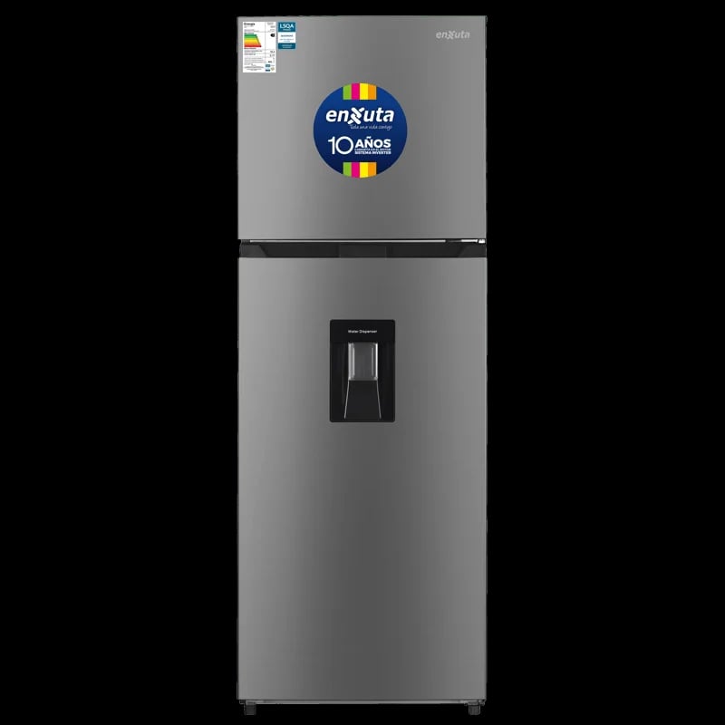 Refrigerador Frío Seco Inverter 245 Litros Inox con Dispensador