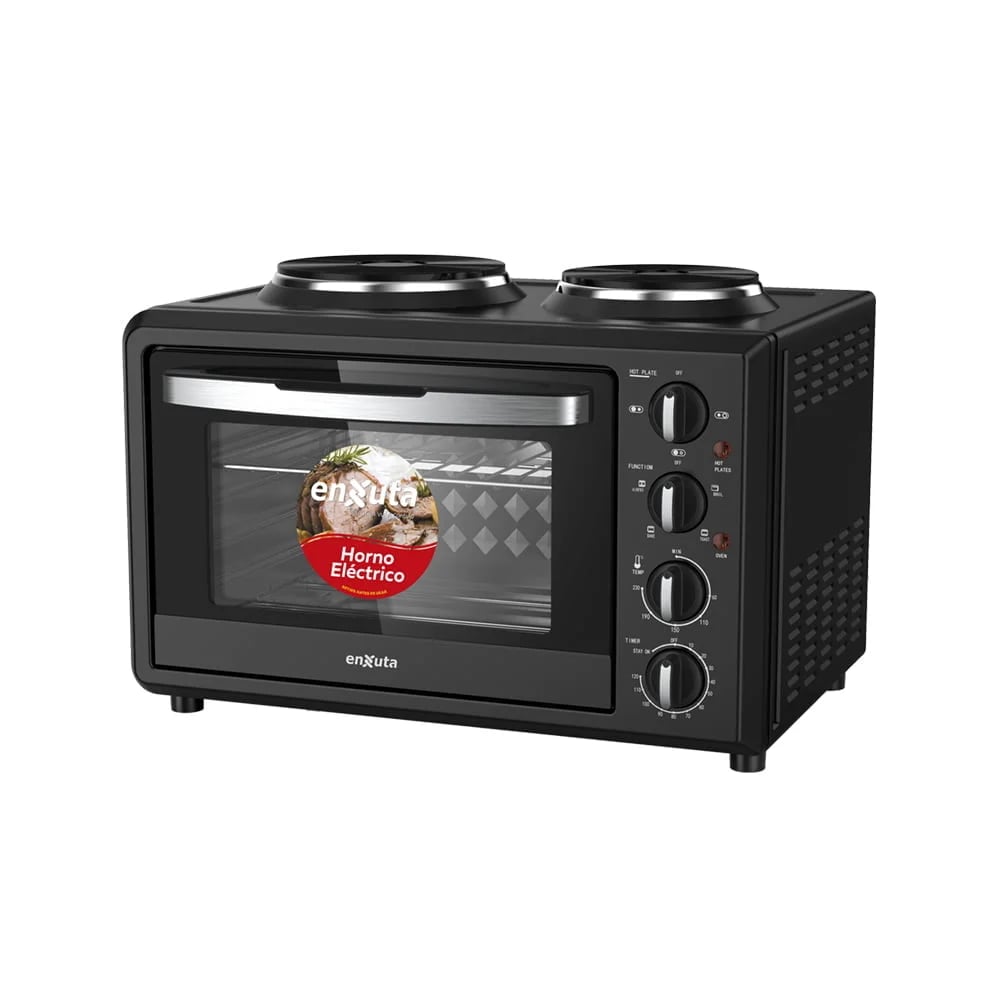 Horno Electrico Enxuta Henx032dn 32 Litros 2 Discos Negro