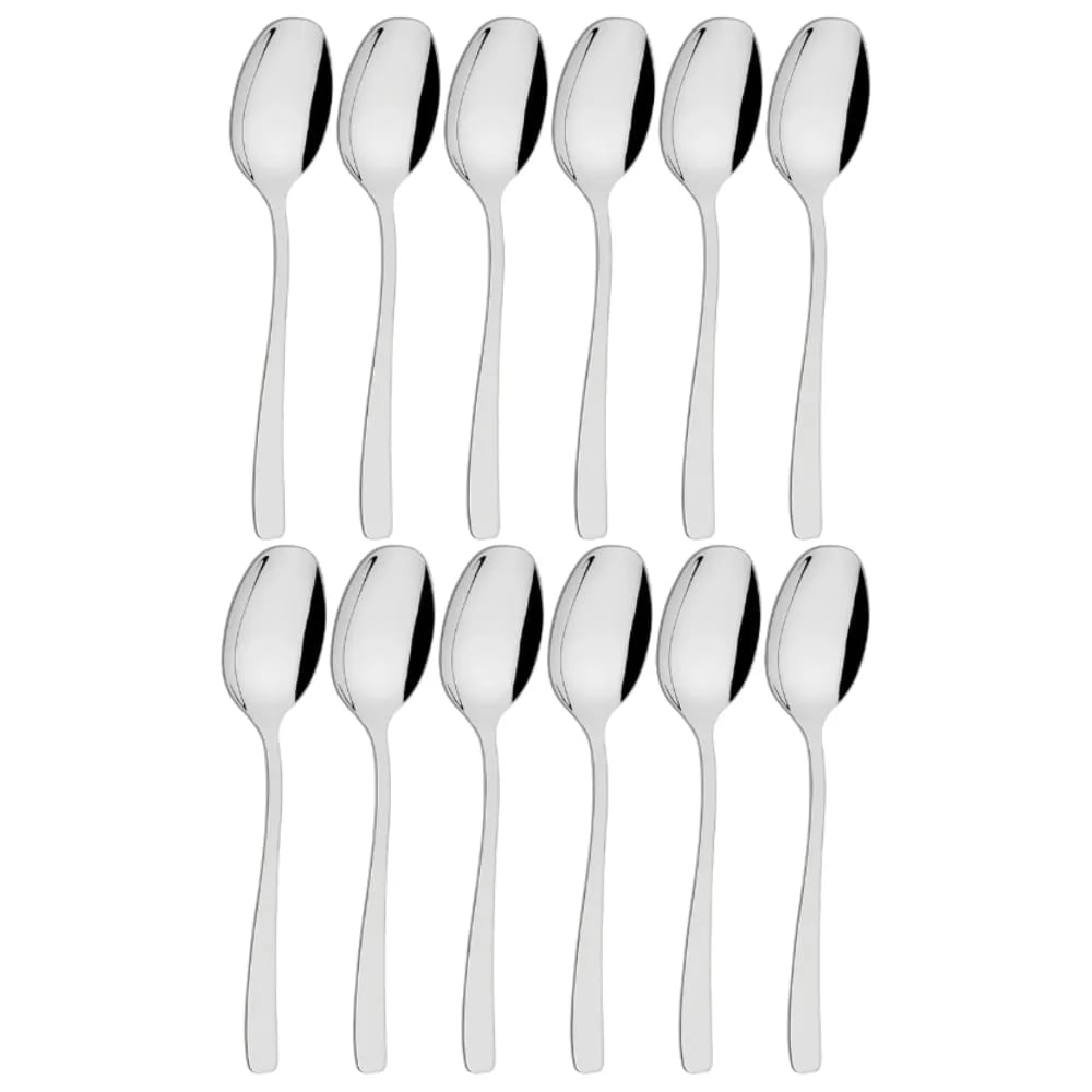 Cucharas de mesa Tramontina Cosmos de acero inoxidable pack de 12 unidades