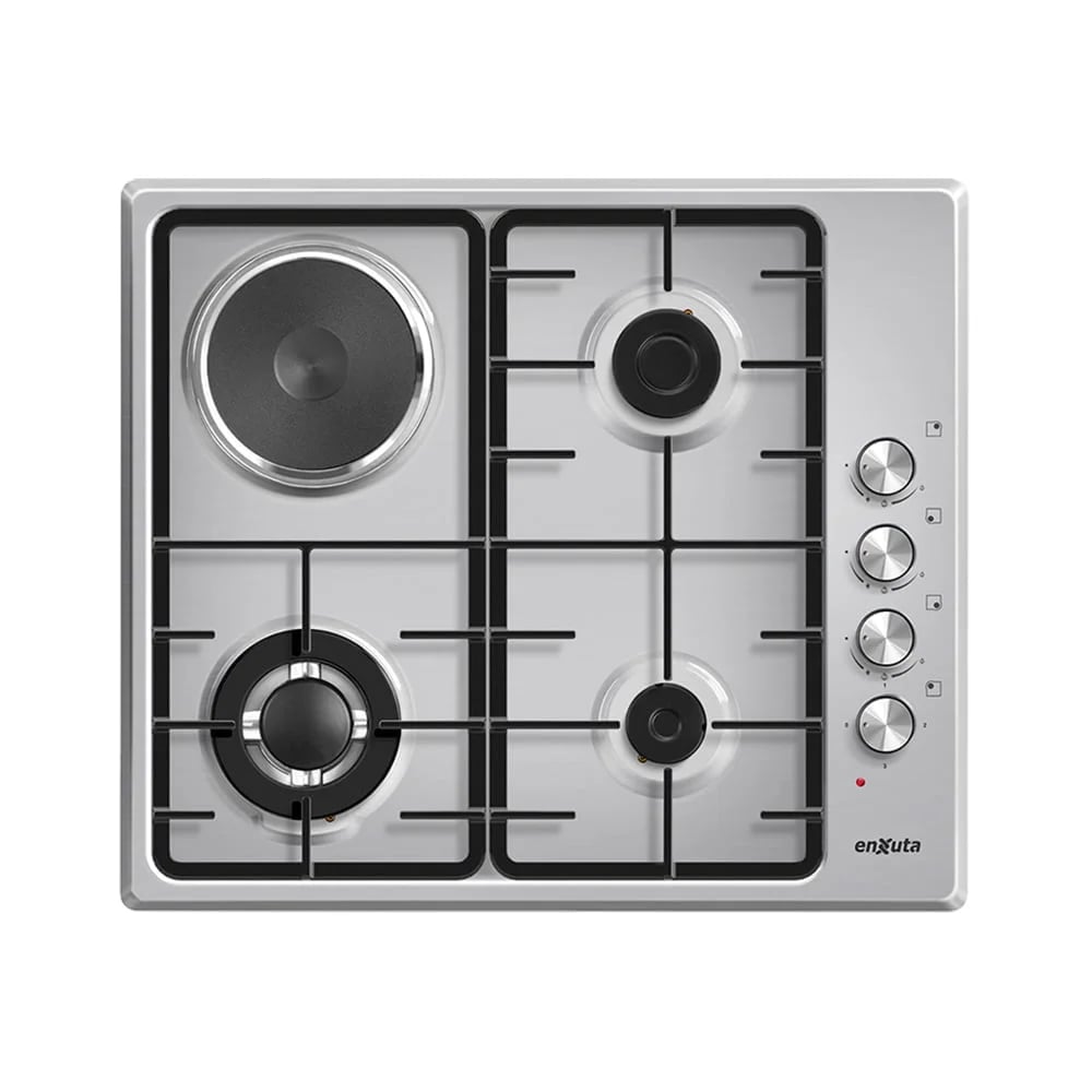 Anafe De Empotrar Enxuta 60 Cm 3 Hornallas 1 Disco 1000w