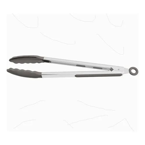 Pinza de cocina de silicona Tramontina Softta 33.9 cm gris