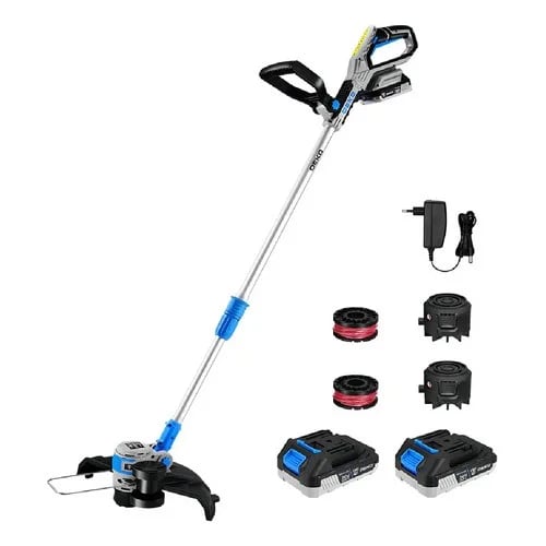 Bordeadora Inalámbrica Deko 20V con 2 Baterías y Cargador