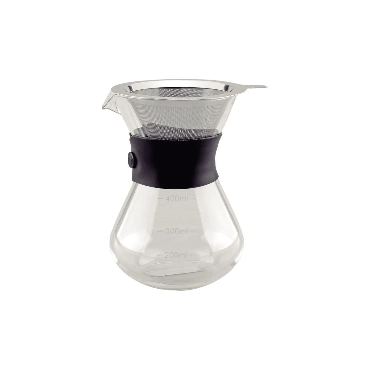 Cafetera de vidrio con filtro de acero inoxidable Tramontina Chá e Café 400 ml