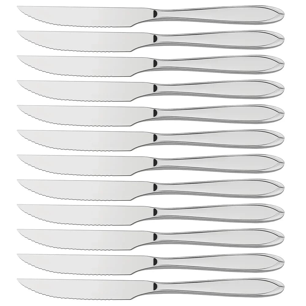 Cuchillos para asado Tramontina Laguna de acero inoxidable pack de 12