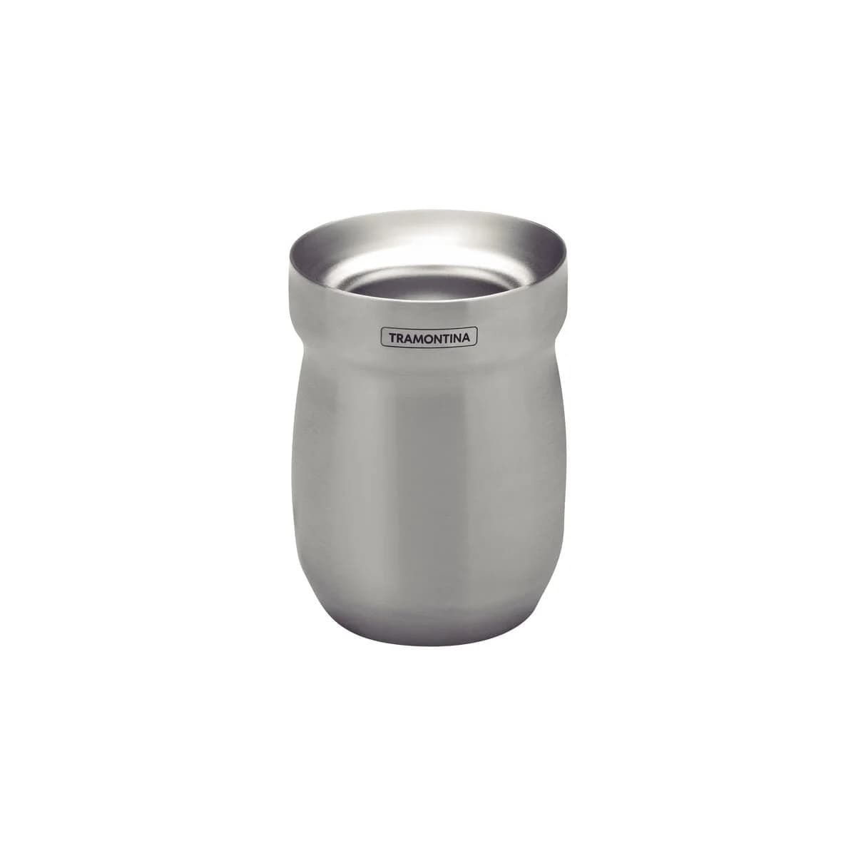 Mate térmico de acero inoxidable Tramontina Exata 240 ml gris