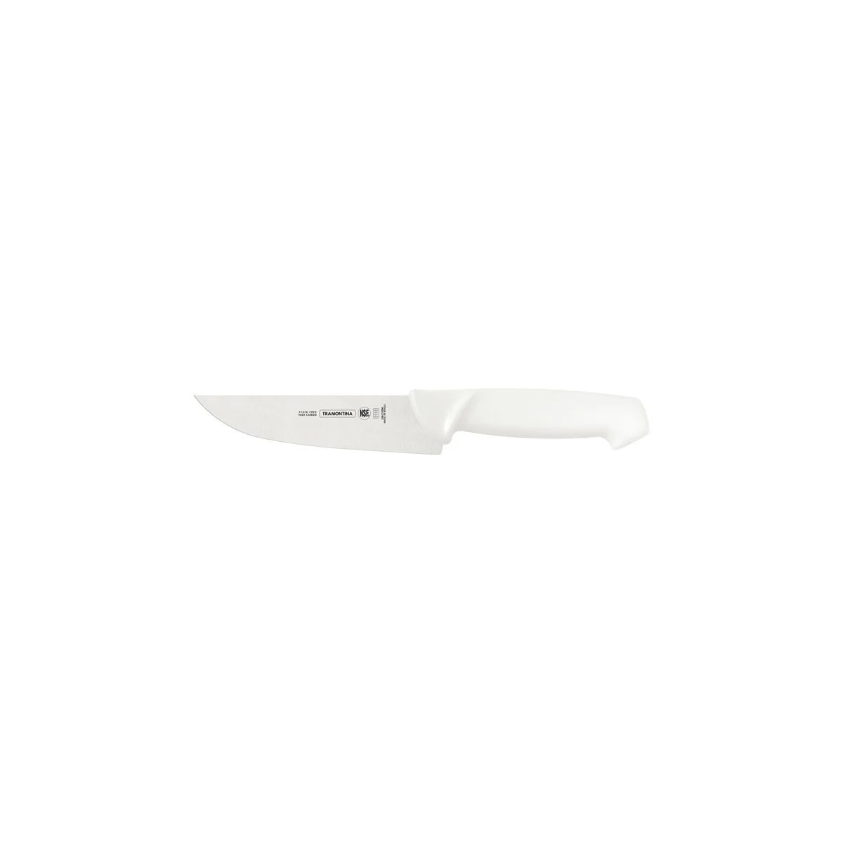 Cuchillo de carnicero Tramontina Profissional Master de acero inoxidable 6 pulgadas con mango blanco