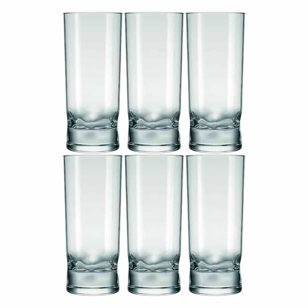 Vaso Vidrio Refresco Nadir 310 Ml Amassadinho X6 Unid.
